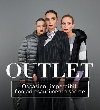 Stylish women showcasing high-fashion outfits in exclusive outlet collection. Shop high-quality apparel at unbeatable prices.