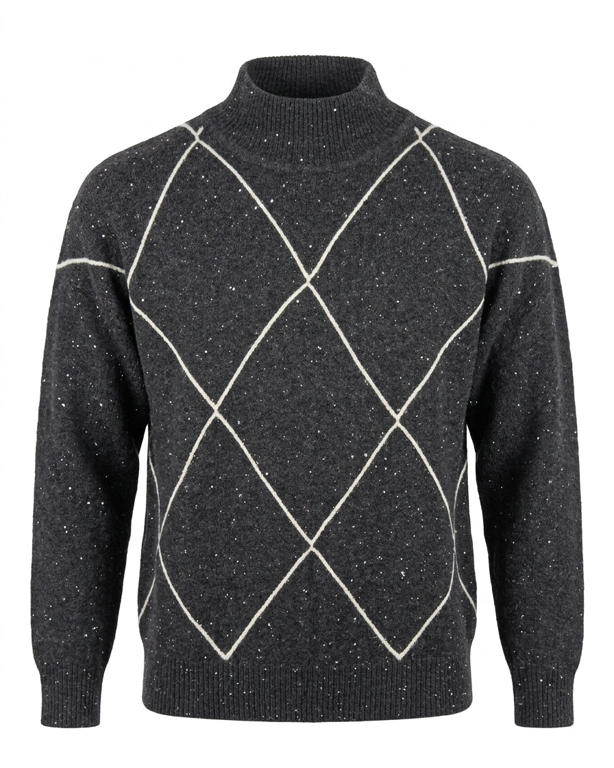 Lupetto con micro paillettes