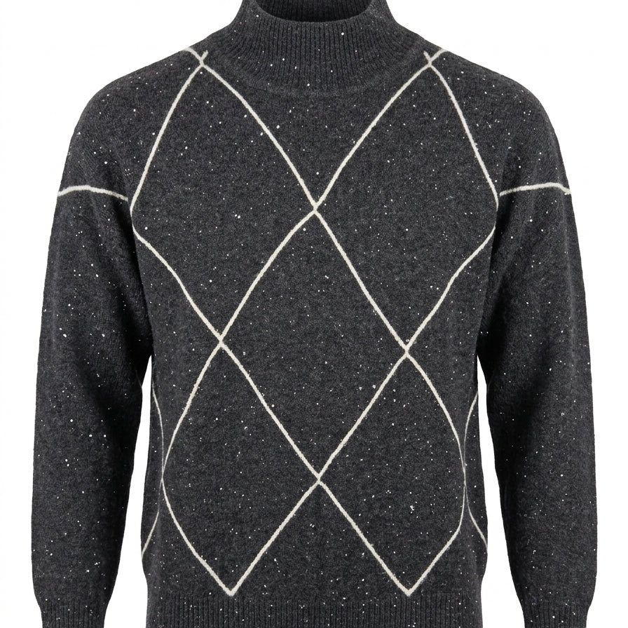 Lupetto con micro paillettes
