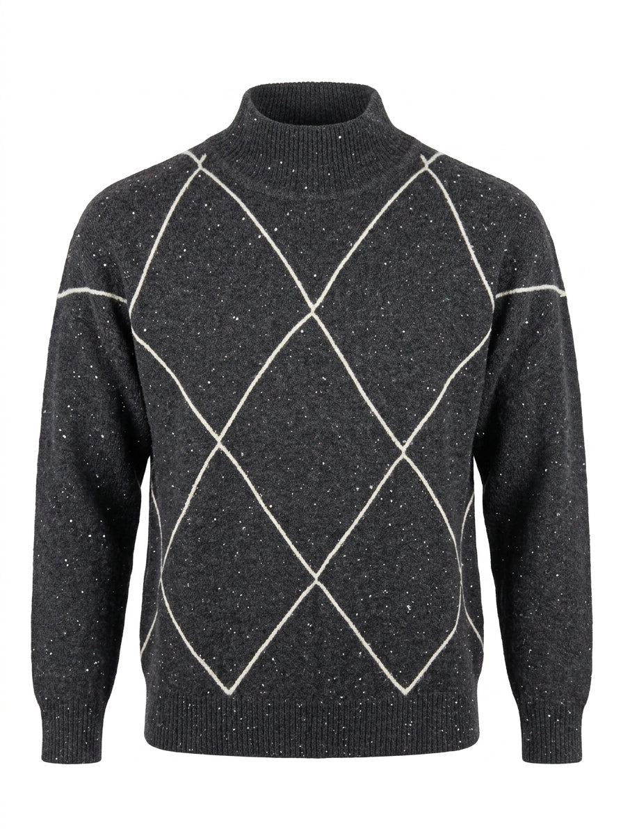 Lupetto con micro paillettes