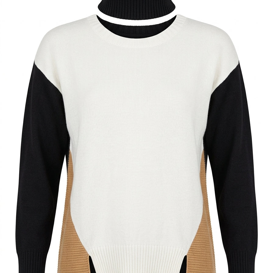 Maglia girocollo linea a scatola