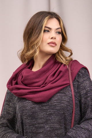 Easy BURGUNDY Scarf