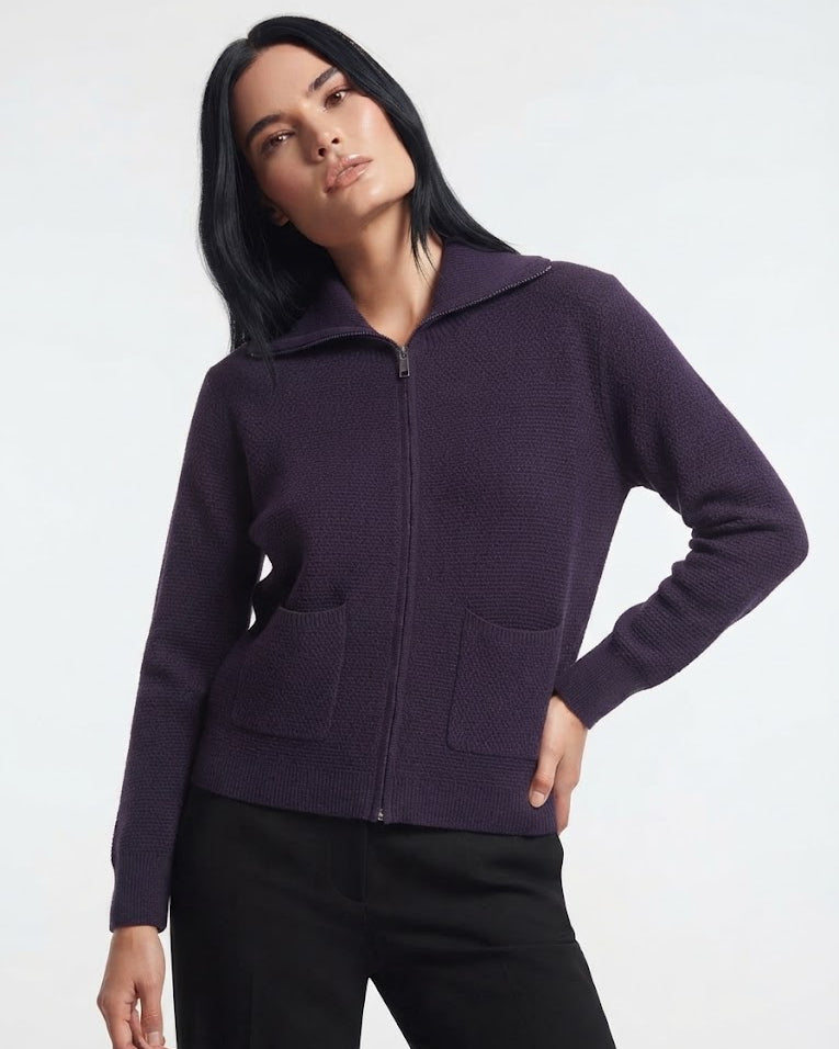 Cardigan con zip