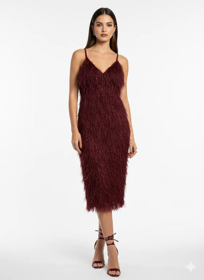 Abito Midi Sparkling Fringe IRONICA