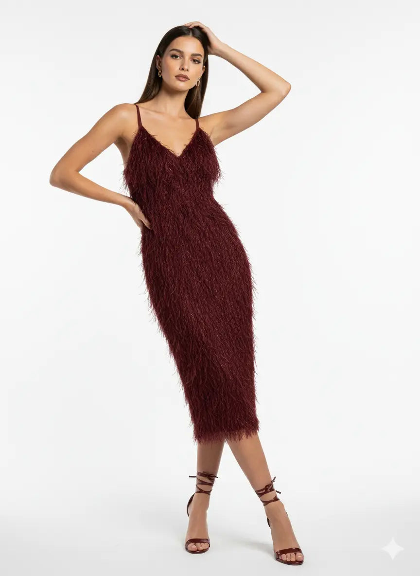 Abito Midi Sparkling Fringe IRONICA