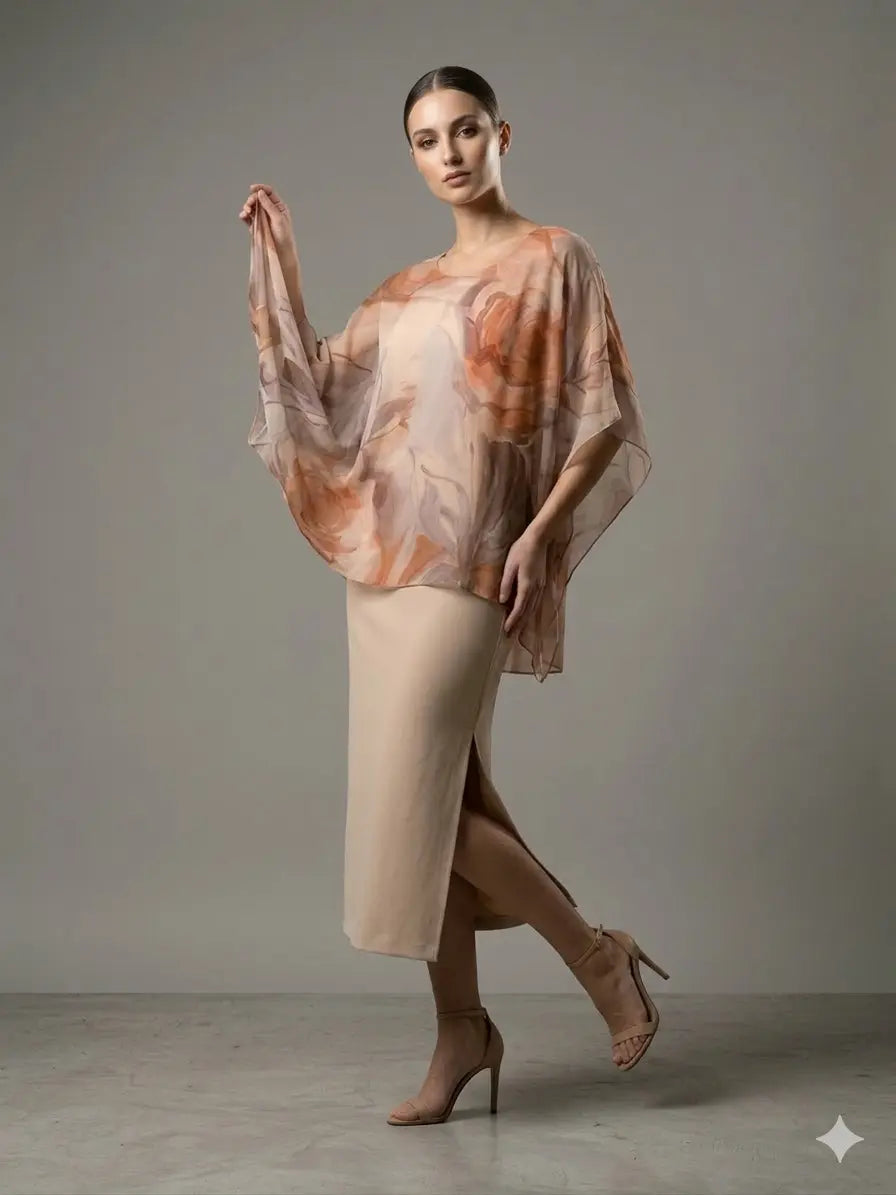 Abito bi-materiale DORABELLA