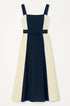 Abito bicolor con cintura in vita Unica by Dorabella