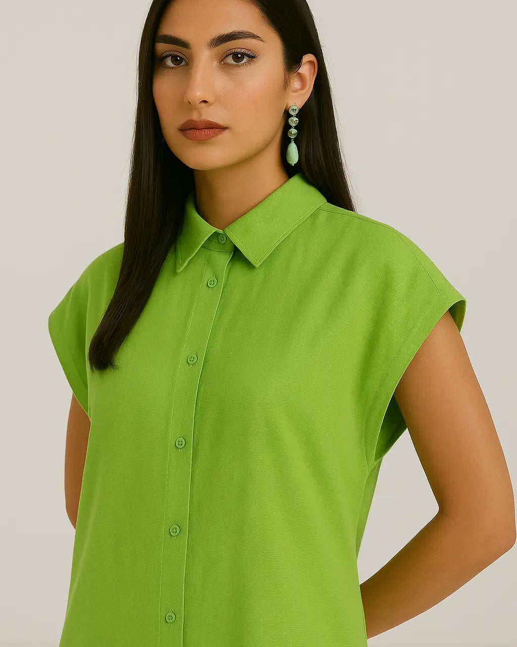 Abito chemisier PISTACCHIO IRONICA