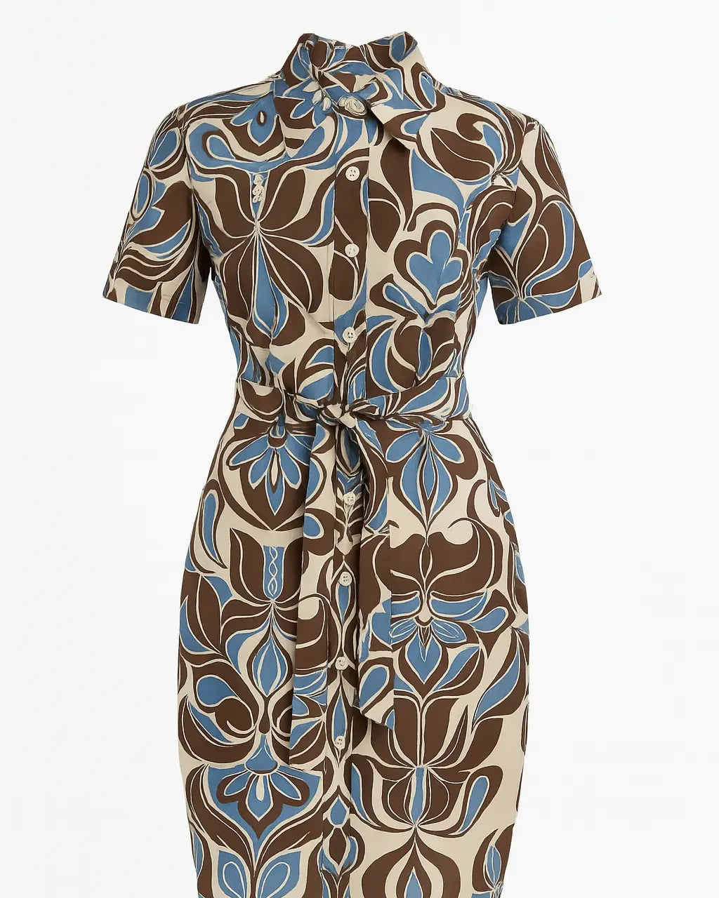 Abito chemisier con cintura MORO DORABELLA