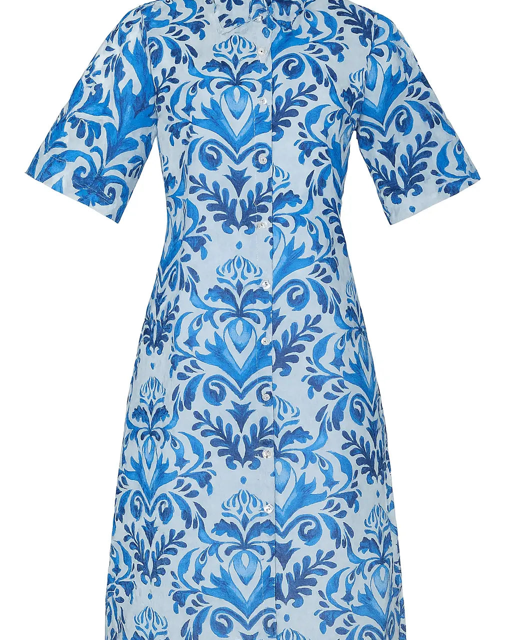 Abito chemisier con colletto in cotone stampato DORABELLA