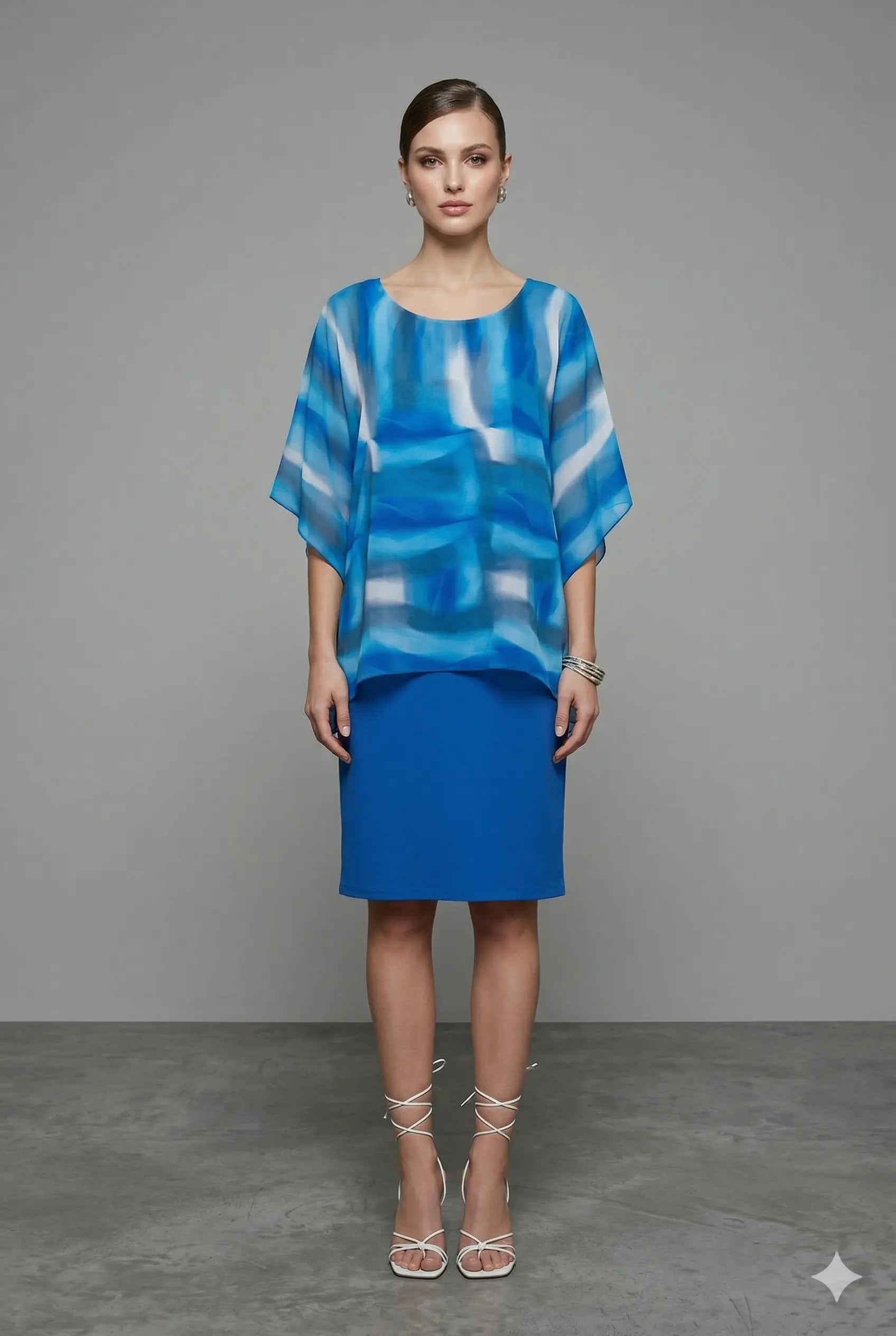 Abito combinato con blusa fantasia DORABELLA PIU'