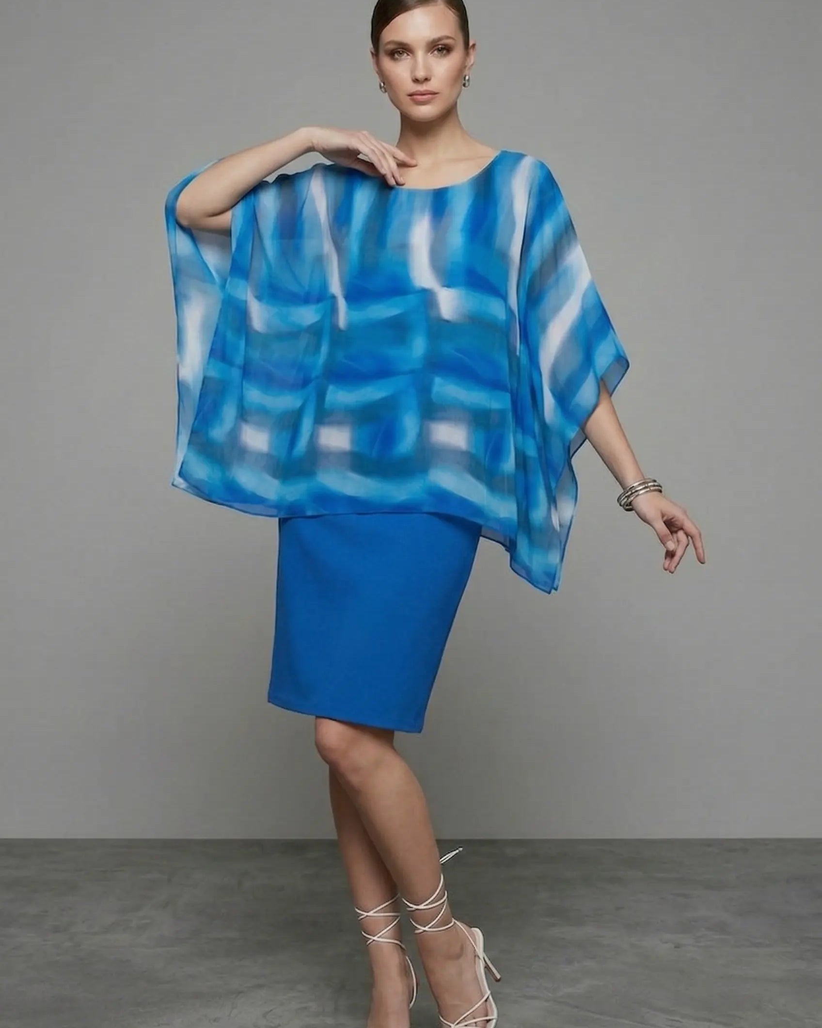 Abito combinato con blusa fantasia DORABELLA PIU'