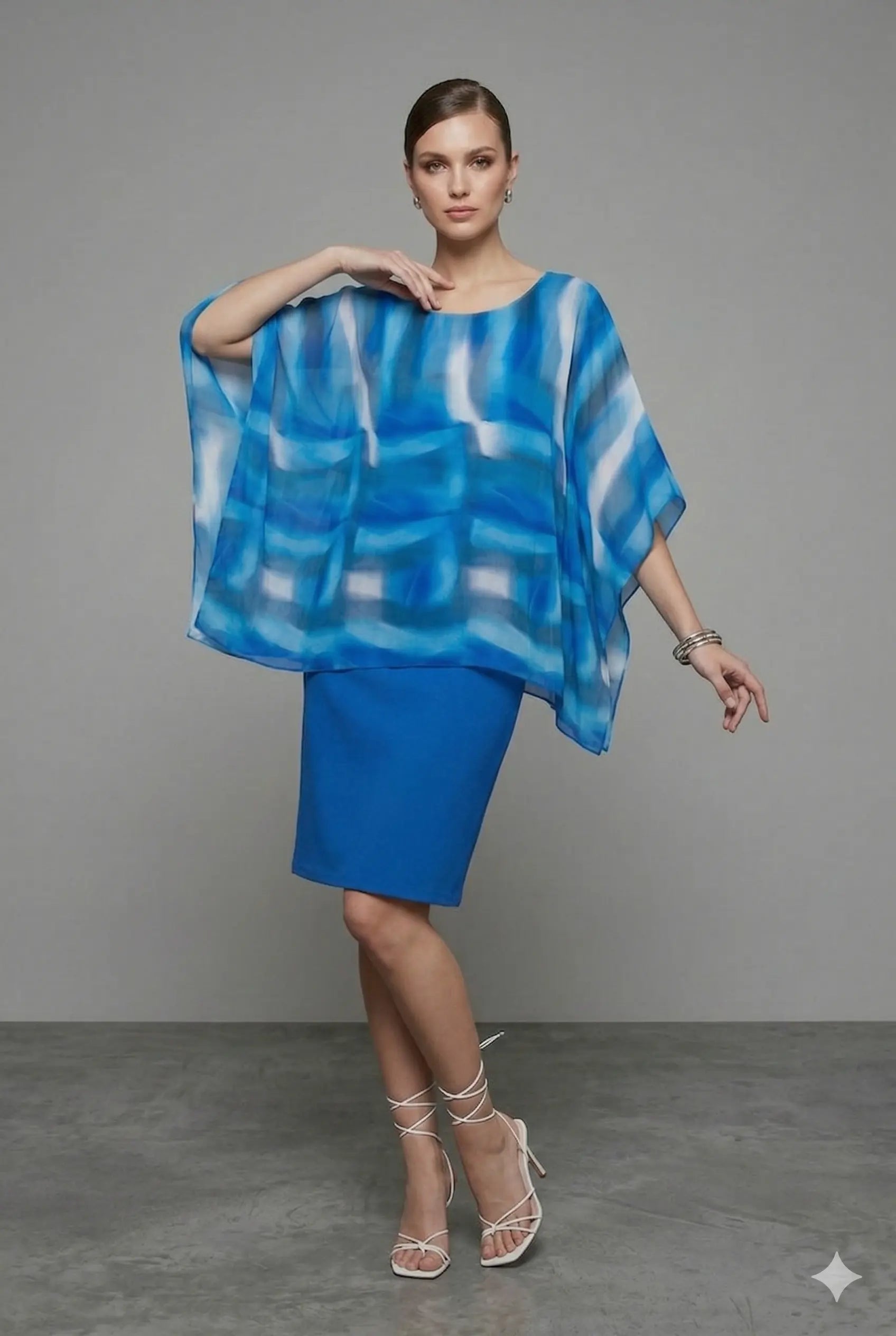 Abito combinato con blusa fantasia DORABELLA PIU'