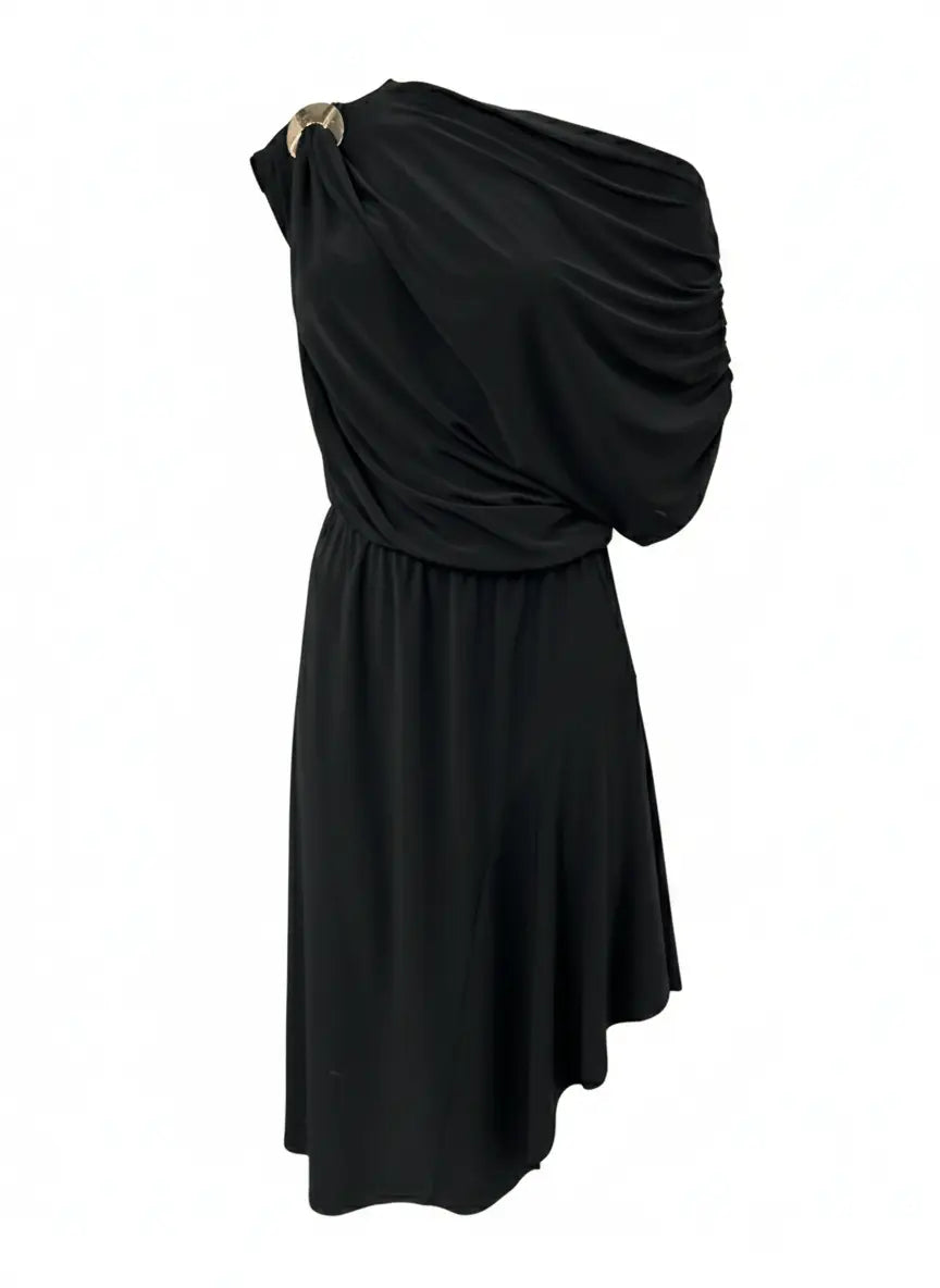 Abito con accessorio metallico DORABELLA