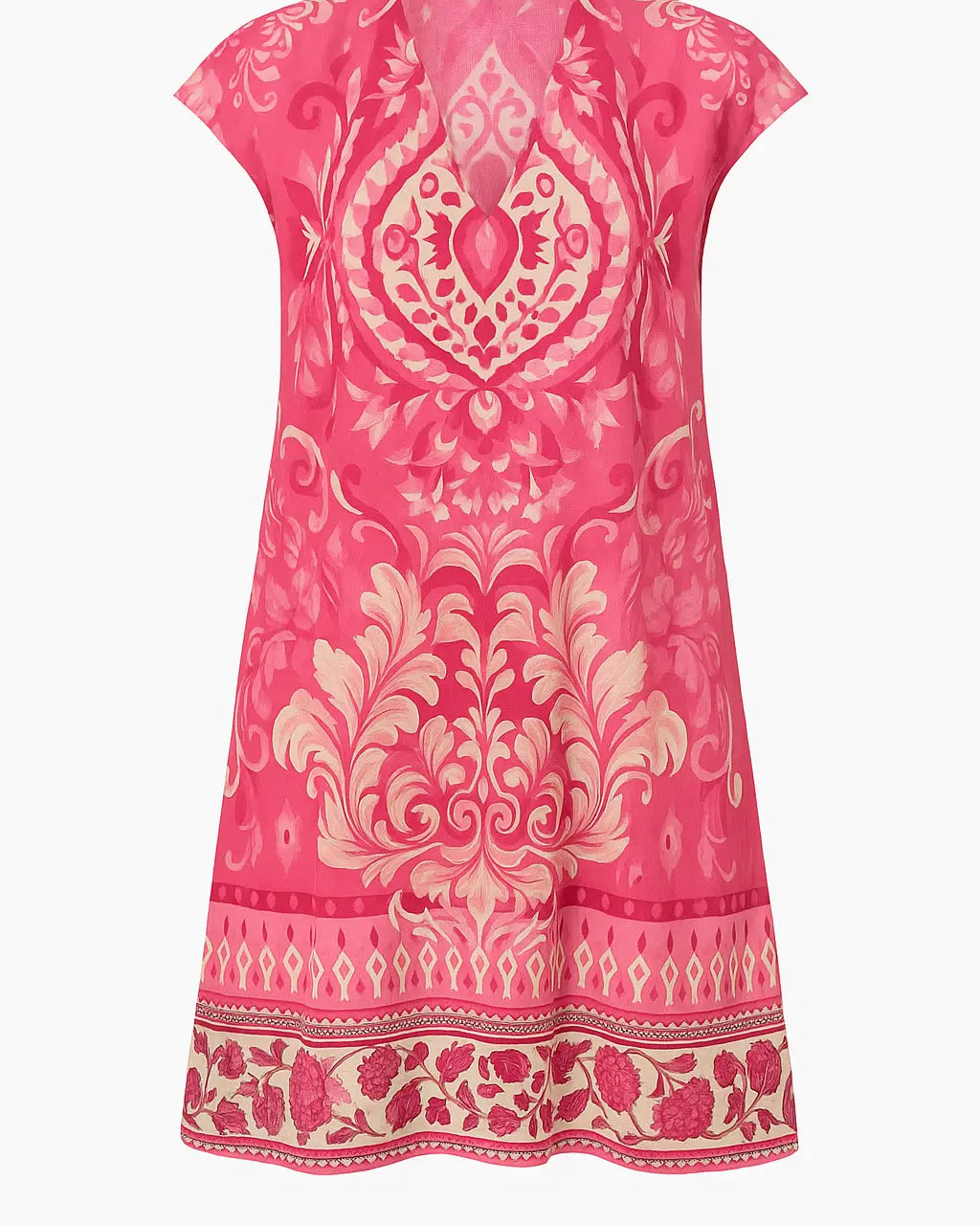 Abito con scollo a V e taglio in vita DORABELLA