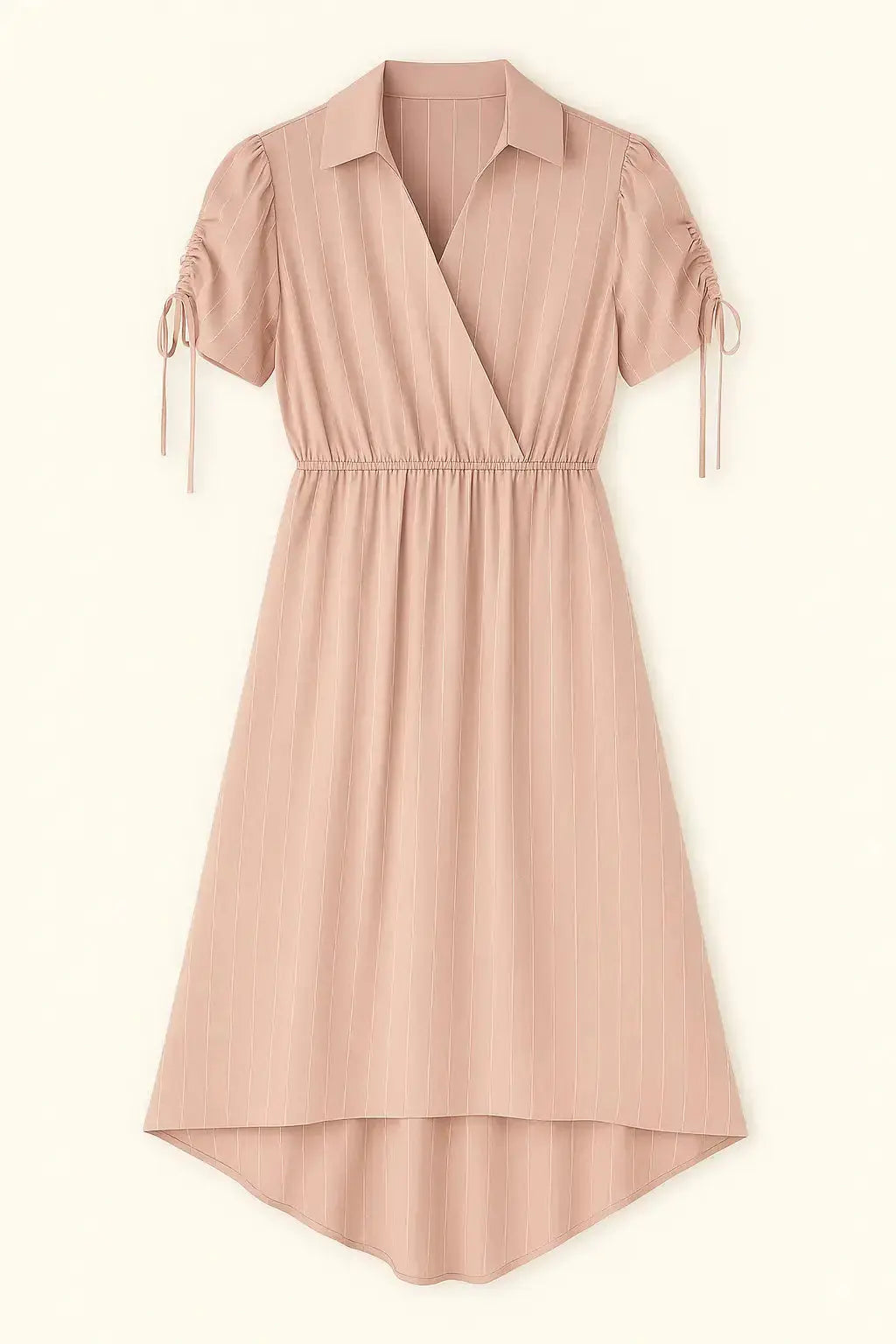 Abito con taglio in vita elastico e arriccio con coulisse sulle spalle Unica by Dorabella