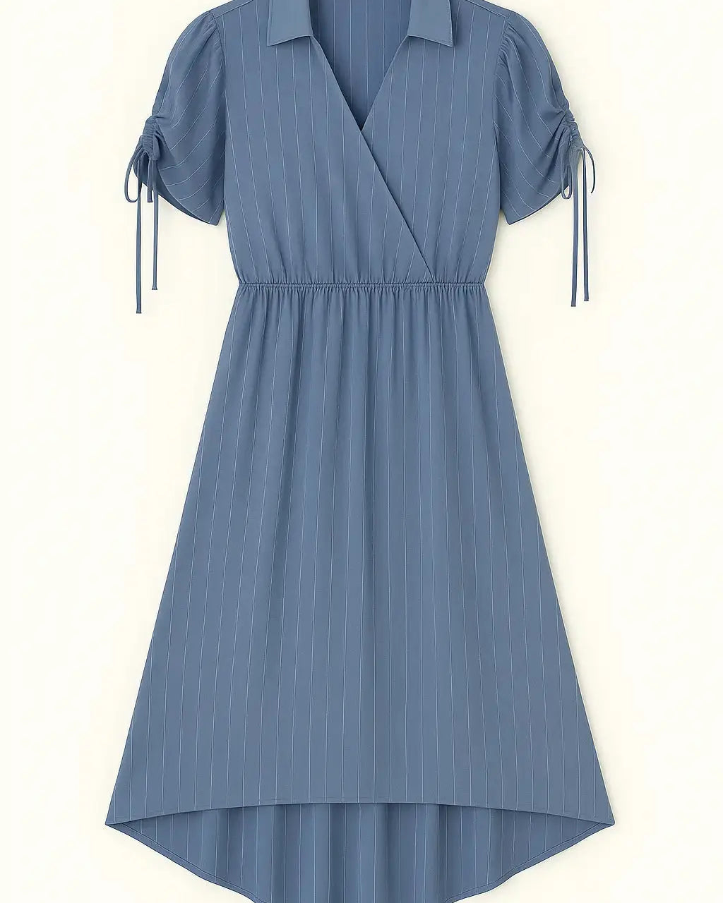 Abito con taglio in vita elastico e arriccio con coulisse sulle spalle Unica by Dorabella