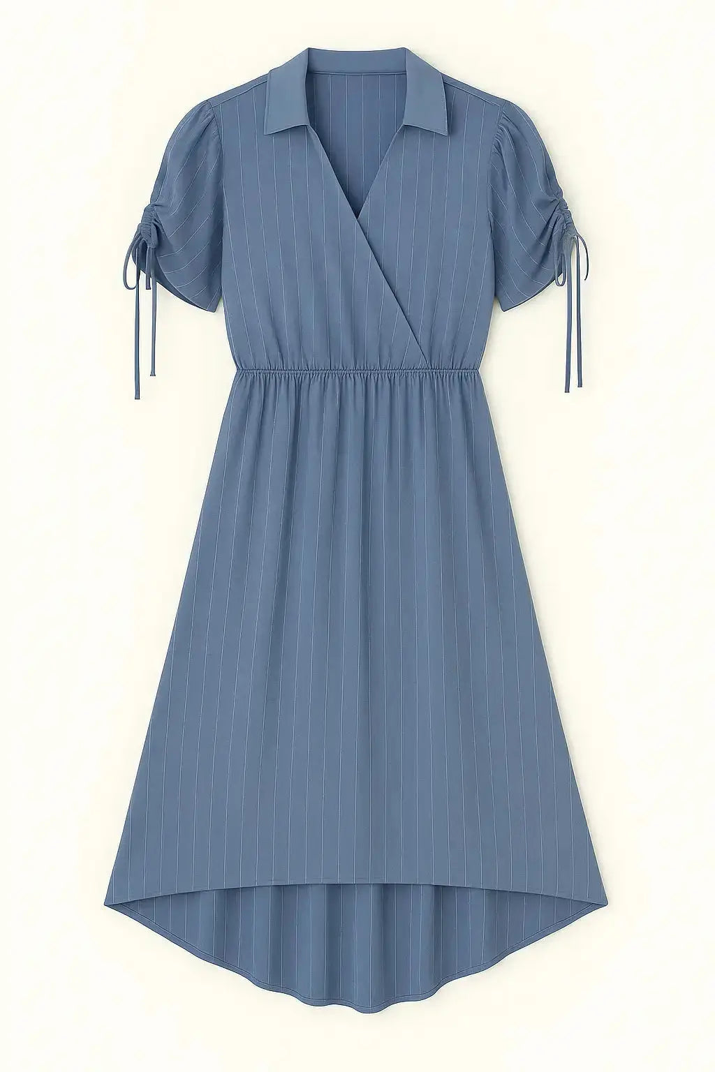 Abito con taglio in vita elastico e arriccio con coulisse sulle spalle Unica by Dorabella