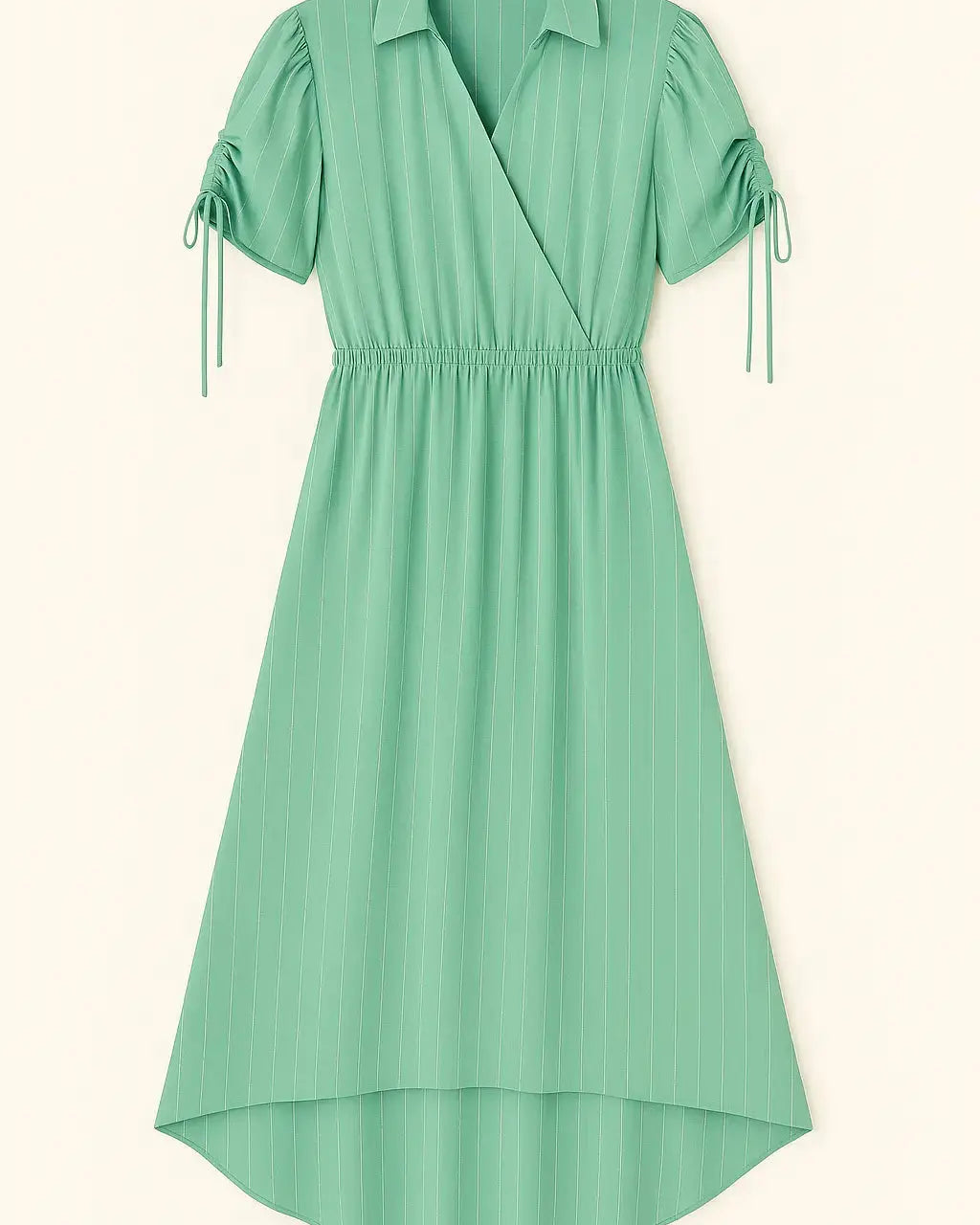 Abito con taglio in vita elastico e arriccio con coulisse sulle spalle Unica by Dorabella