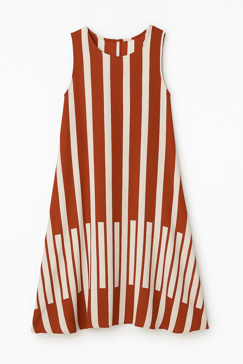 Abito corto con apertura a goccia sul retro Unica by Dorabella Arancione-Taglia-Unica-Curvy-fino-alla-54