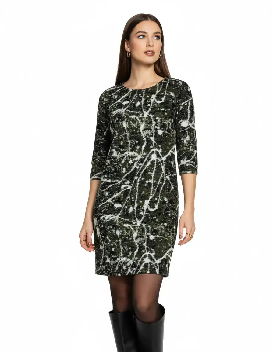 Abito fantasia mimetica VERDE-NERO IRONICA