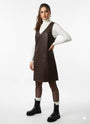 Abito in eco pelle con scollo a V DORABELLA