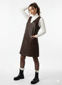 Abito in eco pelle con scollo a V DORABELLA