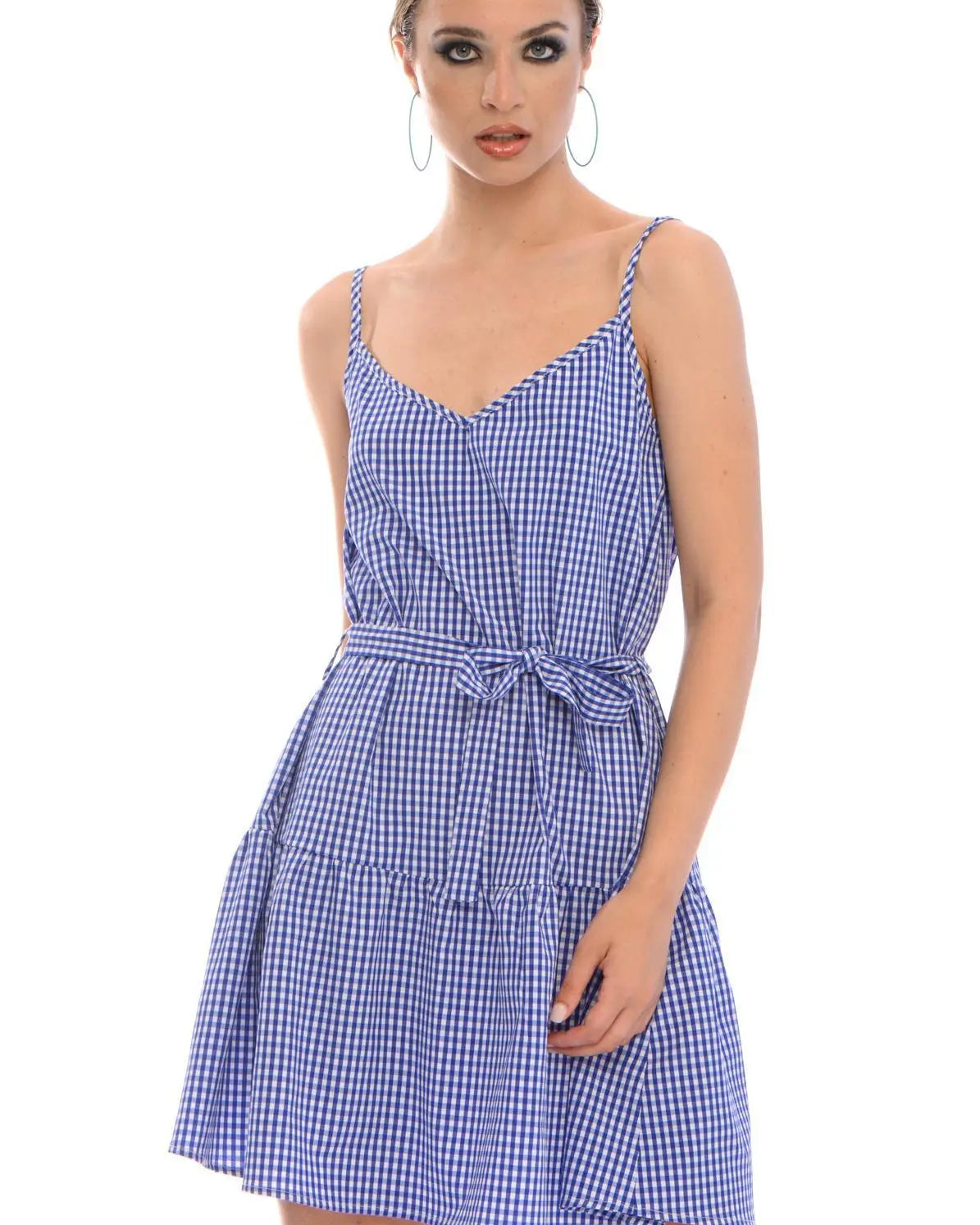 Abito in fantasia BIANCO-BLU IRONICA