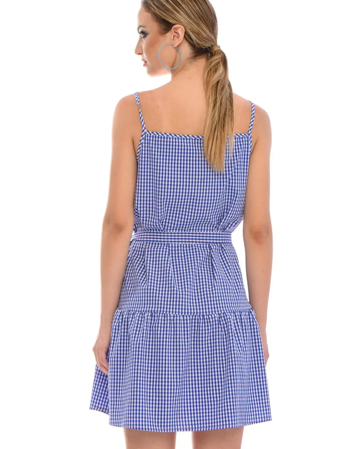 Abito in fantasia BIANCO-BLU IRONICA