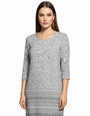 Abito in maglia BIANCO-NERO IRONICA