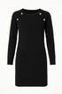 Abito in maglia con bottoni decorativi DORABELLA