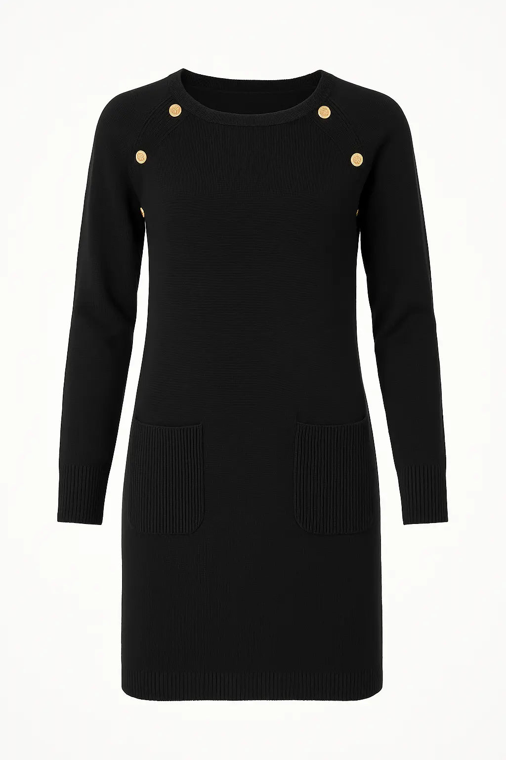 Abito in maglia con bottoni decorativi DORABELLA
