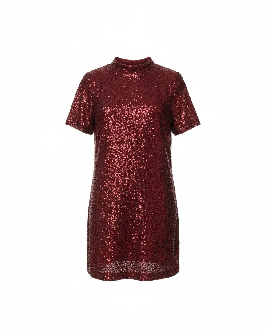 Abito in paillettes con apertura a goccia sul retro IRONICA M/L / Rosso
