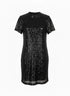 Abito in paillettes con apertura a goccia sul retro IRONICA M/L / Nero