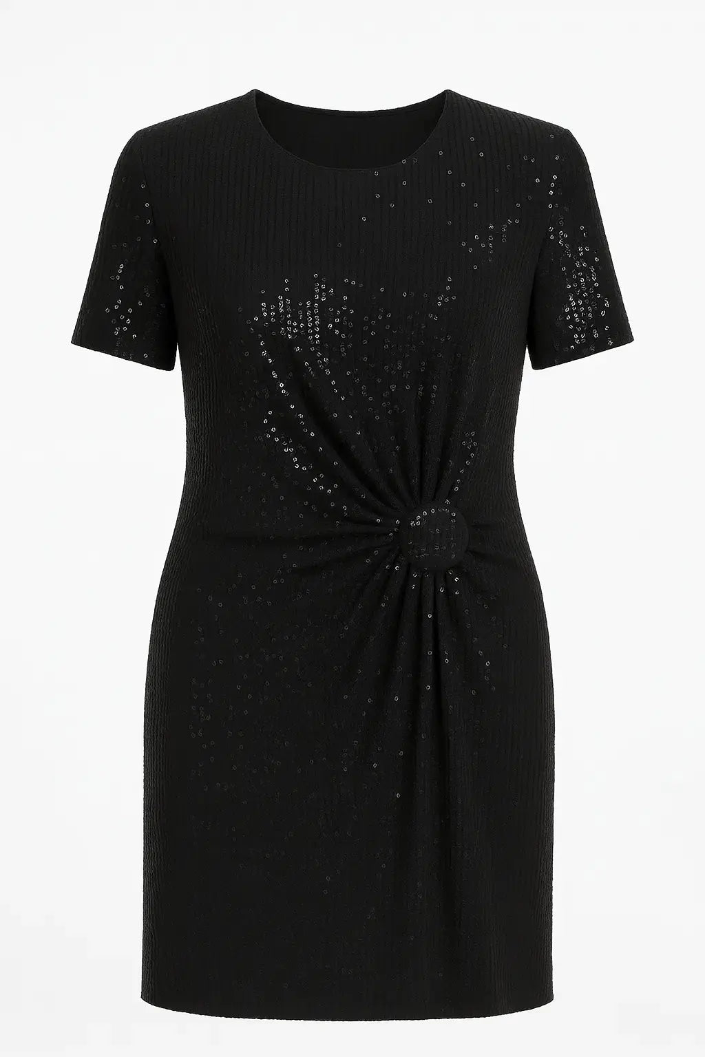 Abito in paillettes con arriccio frontale DORABELLA