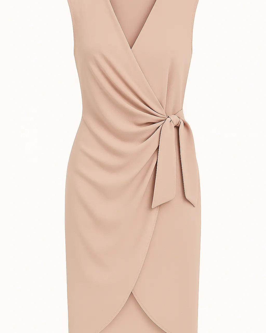 Abito incrociato con scollo a V in tessuto stretch Unica by Dorabella