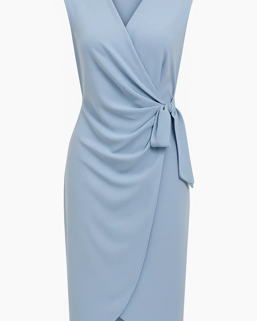 Abito incrociato con scollo a V in tessuto stretch Unica by Dorabella