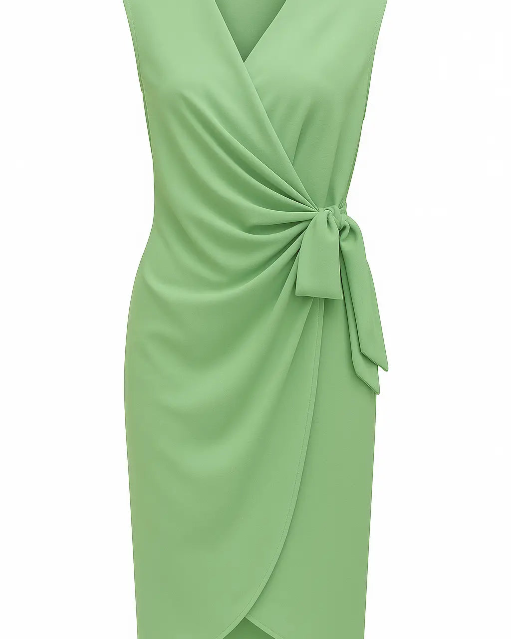 Abito incrociato con scollo a V in tessuto stretch Unica by Dorabella