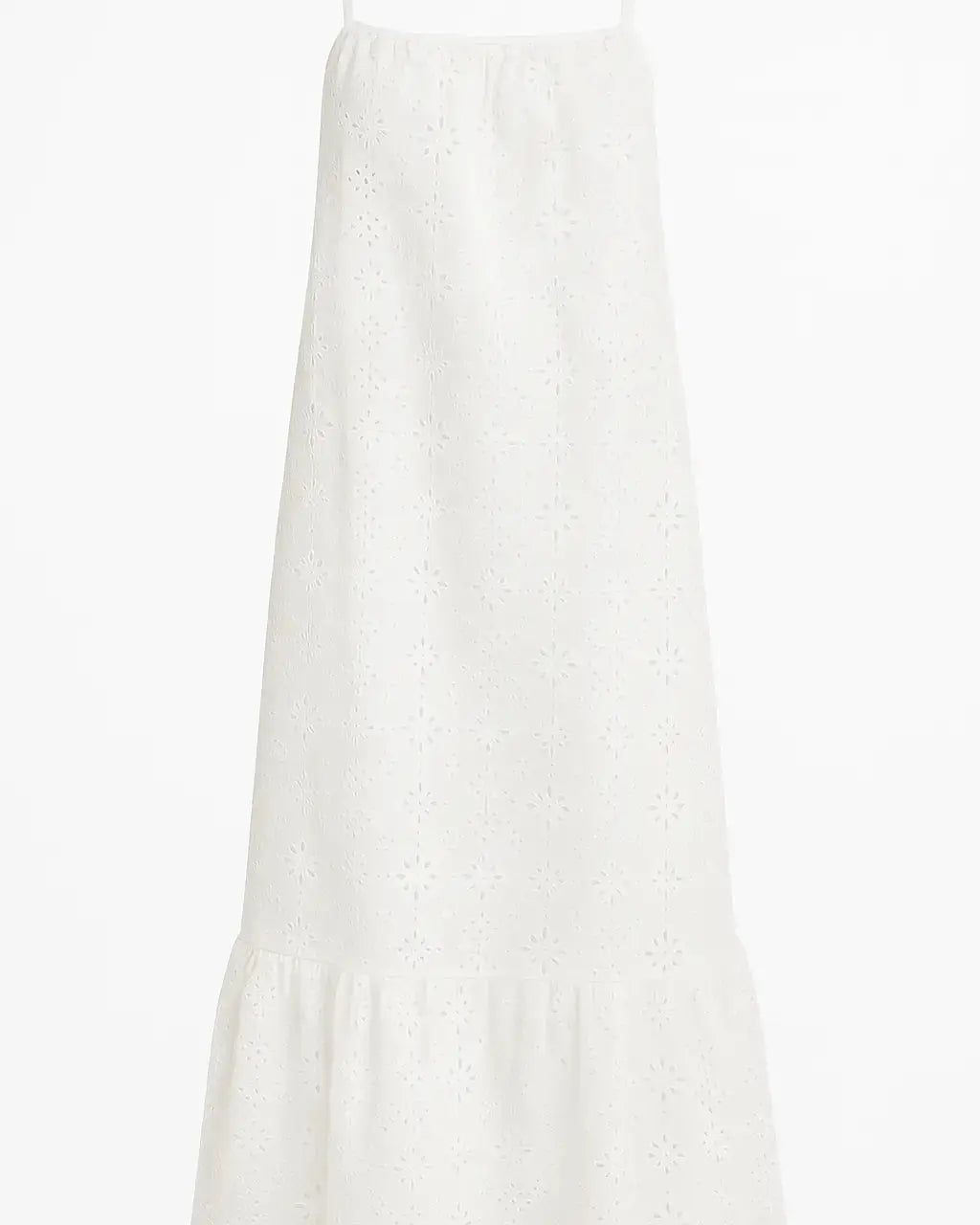 Abito lungo a bretelle in tessuto sangallo Unica by Dorabella