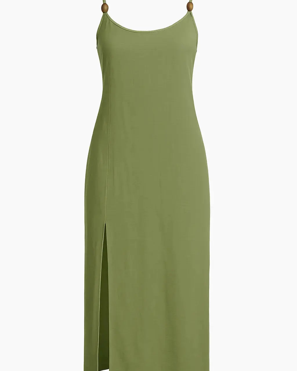 Abito lungo con spalline sottili e spacco laterale Unica by Dorabella