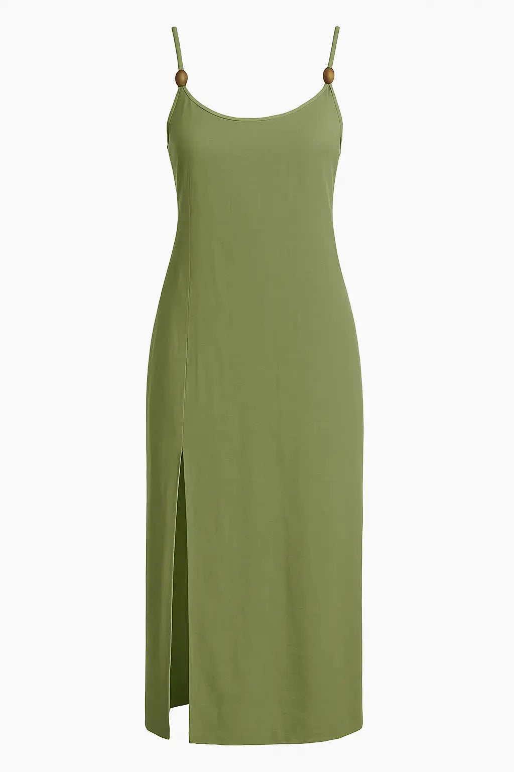 Abito lungo con spalline sottili e spacco laterale Unica by Dorabella