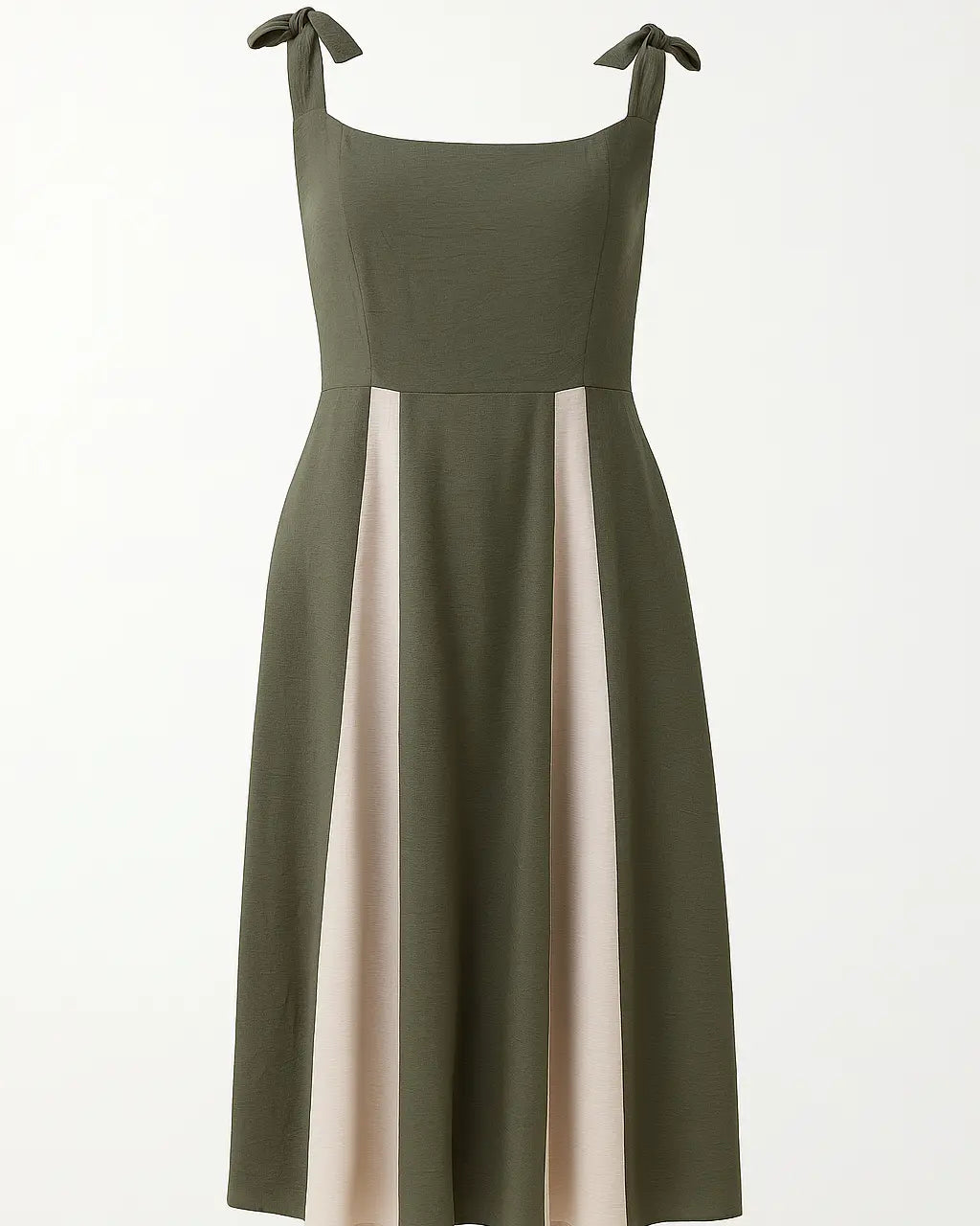 Abito lungo  corpino a fascia e gonna bicolor DORABELLA