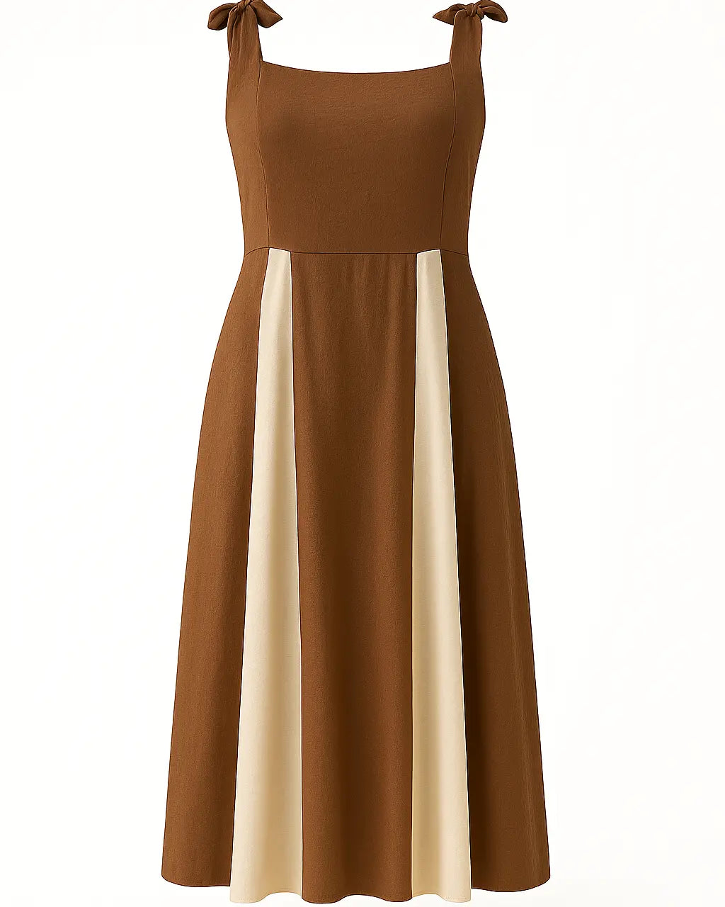 Abito lungo  corpino a fascia e gonna bicolor DORABELLA