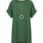 Abito mezza manica con collana accessorio Unica by Dorabella