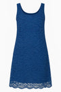Abito midi a girocollo in pizzo DORABELLA Blu-XXL