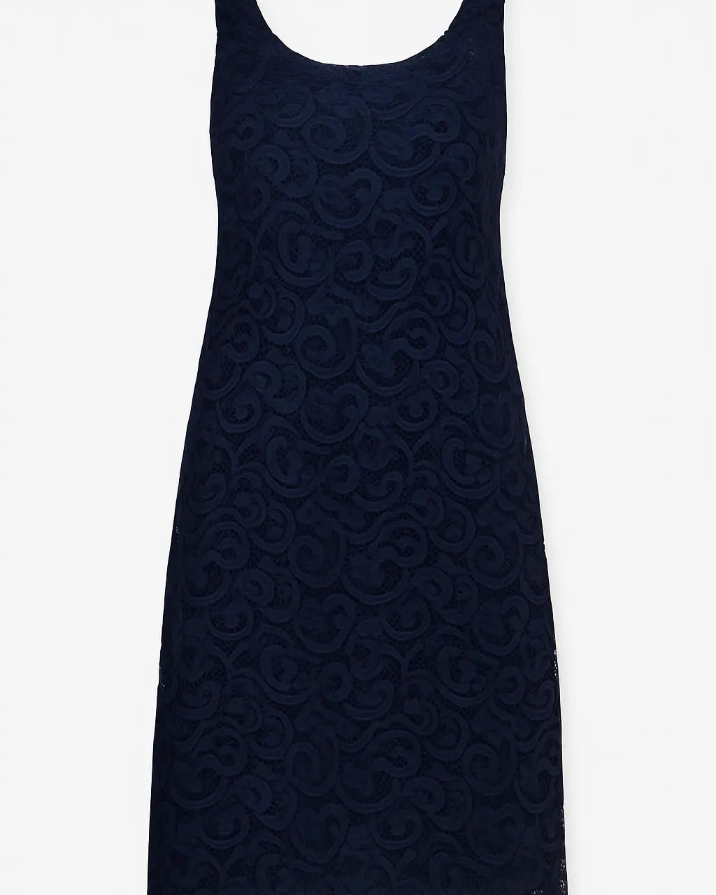 Abito midi a girocollo in pizzo DORABELLA Deep-Blue-Navy-XXL