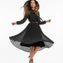 Abito midi con gonna plissé con fiocco e micro-cuori IRONICA