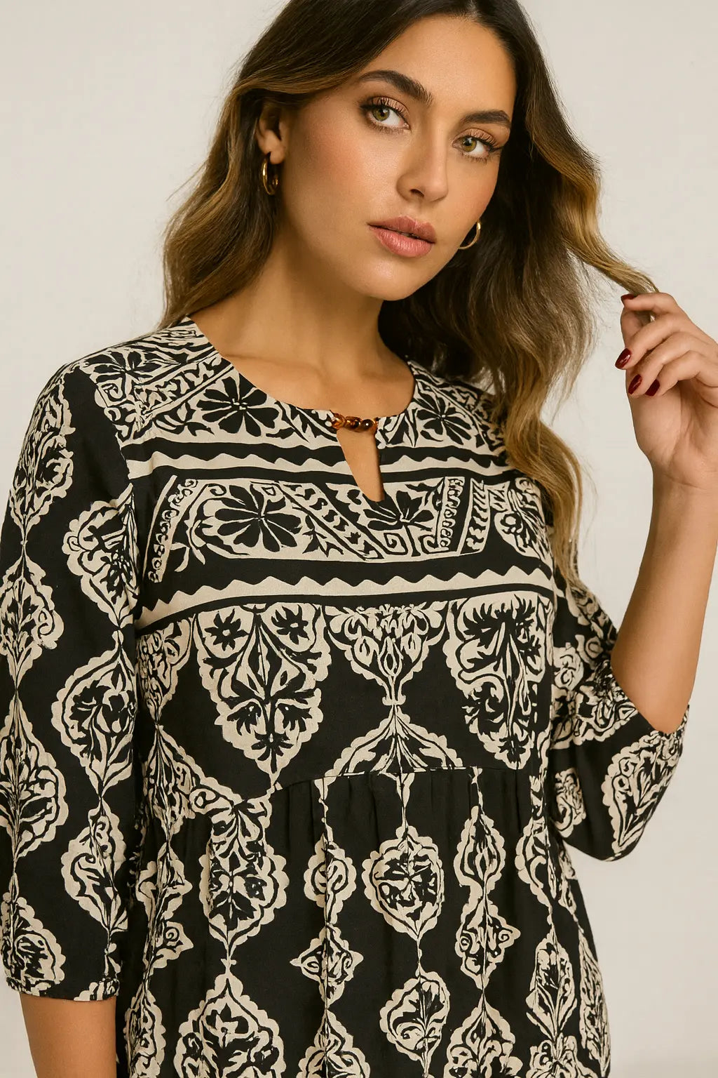 Abito midi con manica 3/4 DORABELLA PIU'