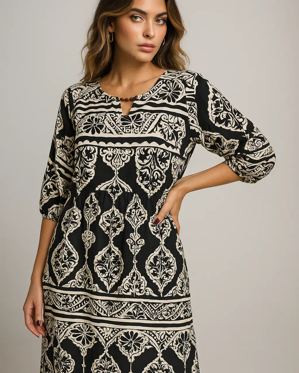 Abito midi con manica 3/4 DORABELLA PIU'