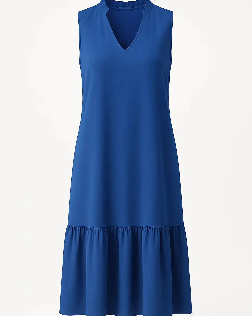 Abito midi giromanica con scollo a V DORABELLA Blu-Royal-XXL